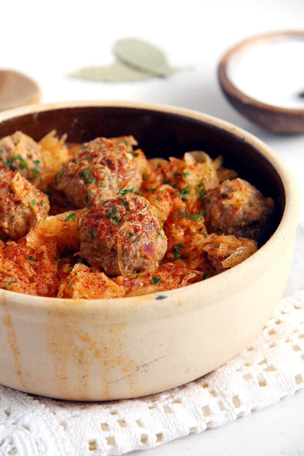 The recipe for stewed sauerkraut in German The recipe for stewed sauerkraut in German
